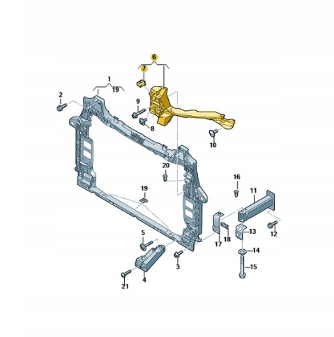 Кріплення фари праве