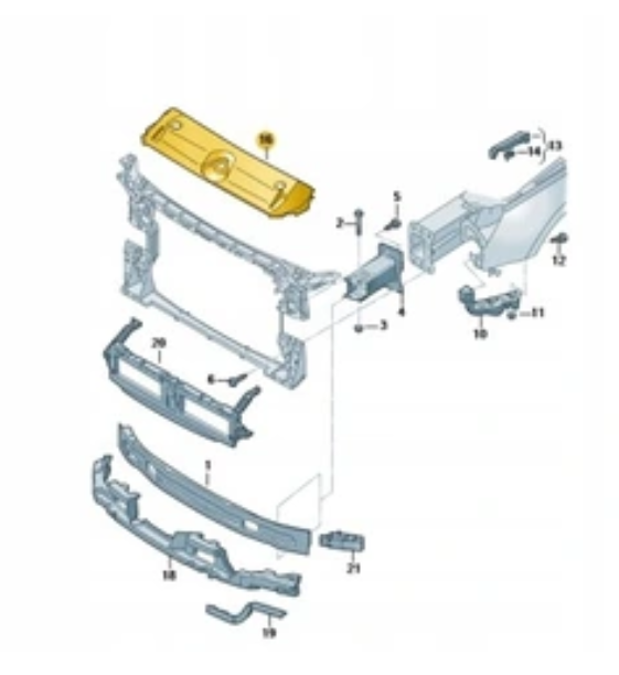 Накладка панелі радіаторів