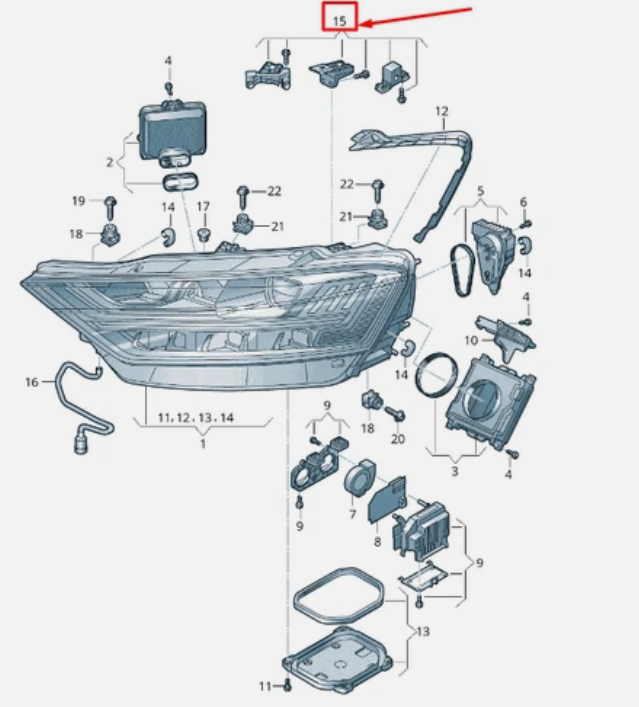 Регулятор фари