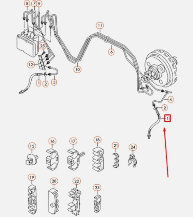 Шланг гальмівний