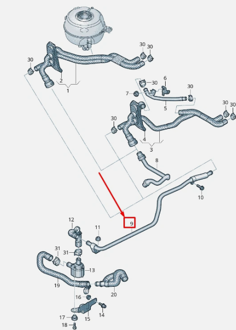 Шланг системи охолодження