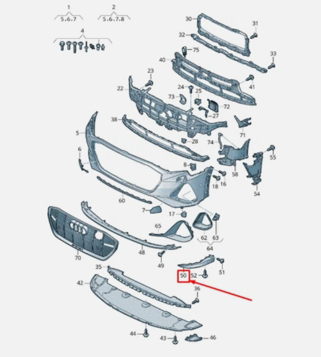 Спойлер бампера