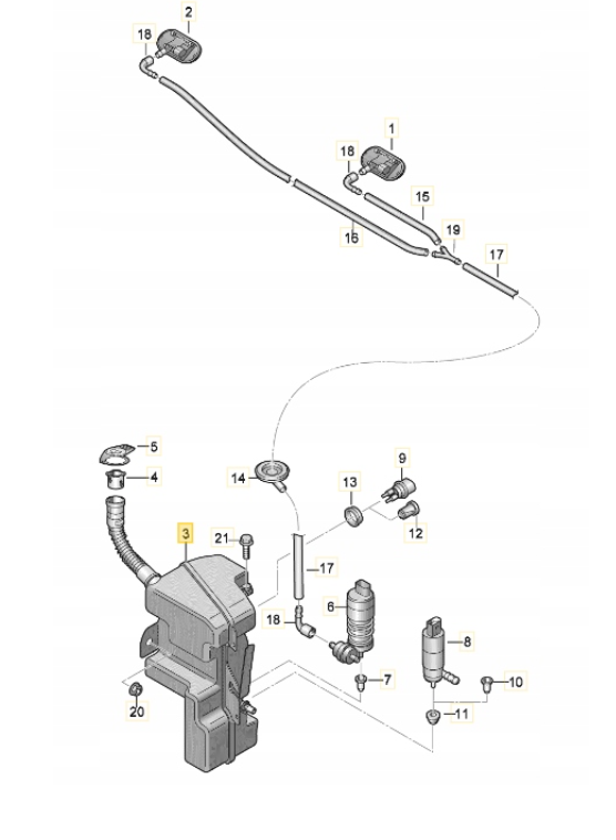 Бачок омивача
